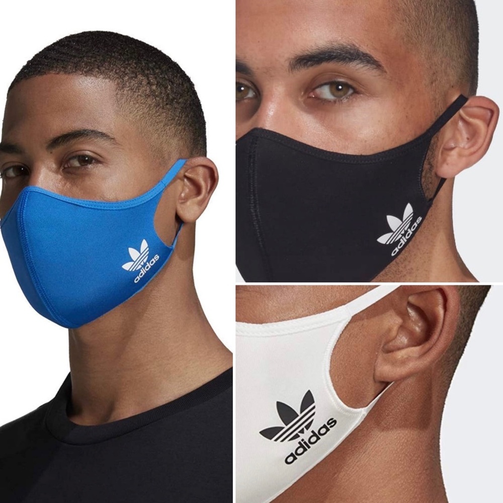 Unisex Adidas Face Cover 💙🖤🤍